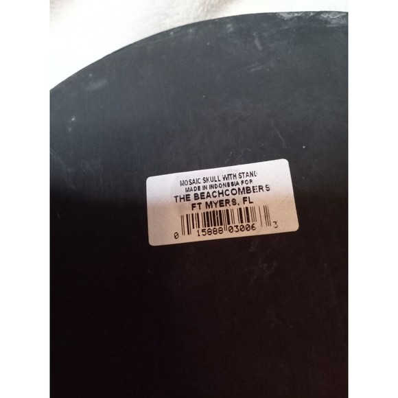 12" Sugar Skull Day Of The Dead Altars Colorful Art Glass Mosaic Stand Up Gothic - Picture 6 of 6